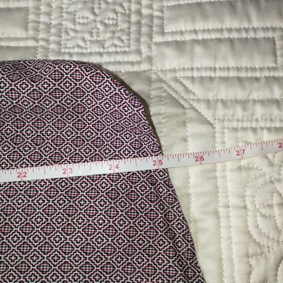 MEN BEN SHERMAN the House Jacquard Red Cotton Button Front Shirt Size Large - Picture 6 of 11